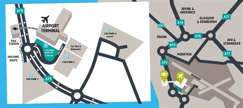 glasgow airport drop off map.